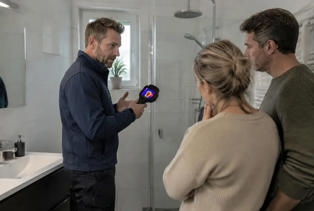 Lekdetectie Oegstgeest – specialist legt bevindingen uit aan bewoner